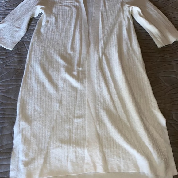 Eileen Fisher NWT  Simple Long Organic Linen Stretch Crepe Sz M-NWT - Picture 2 of 6